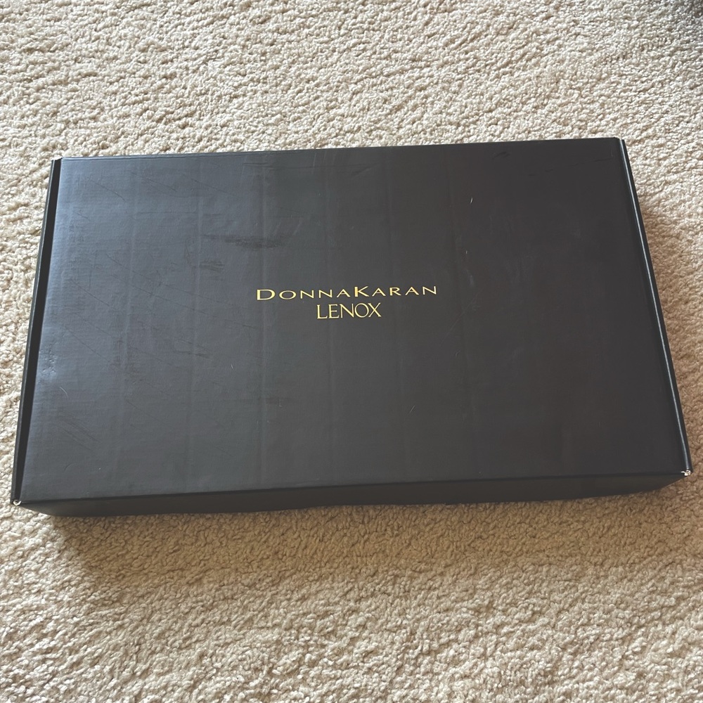 Donna Karan Lenox Coral Oval Tray - New in Box